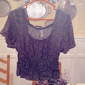 Arizona flutter sleeve blouse
